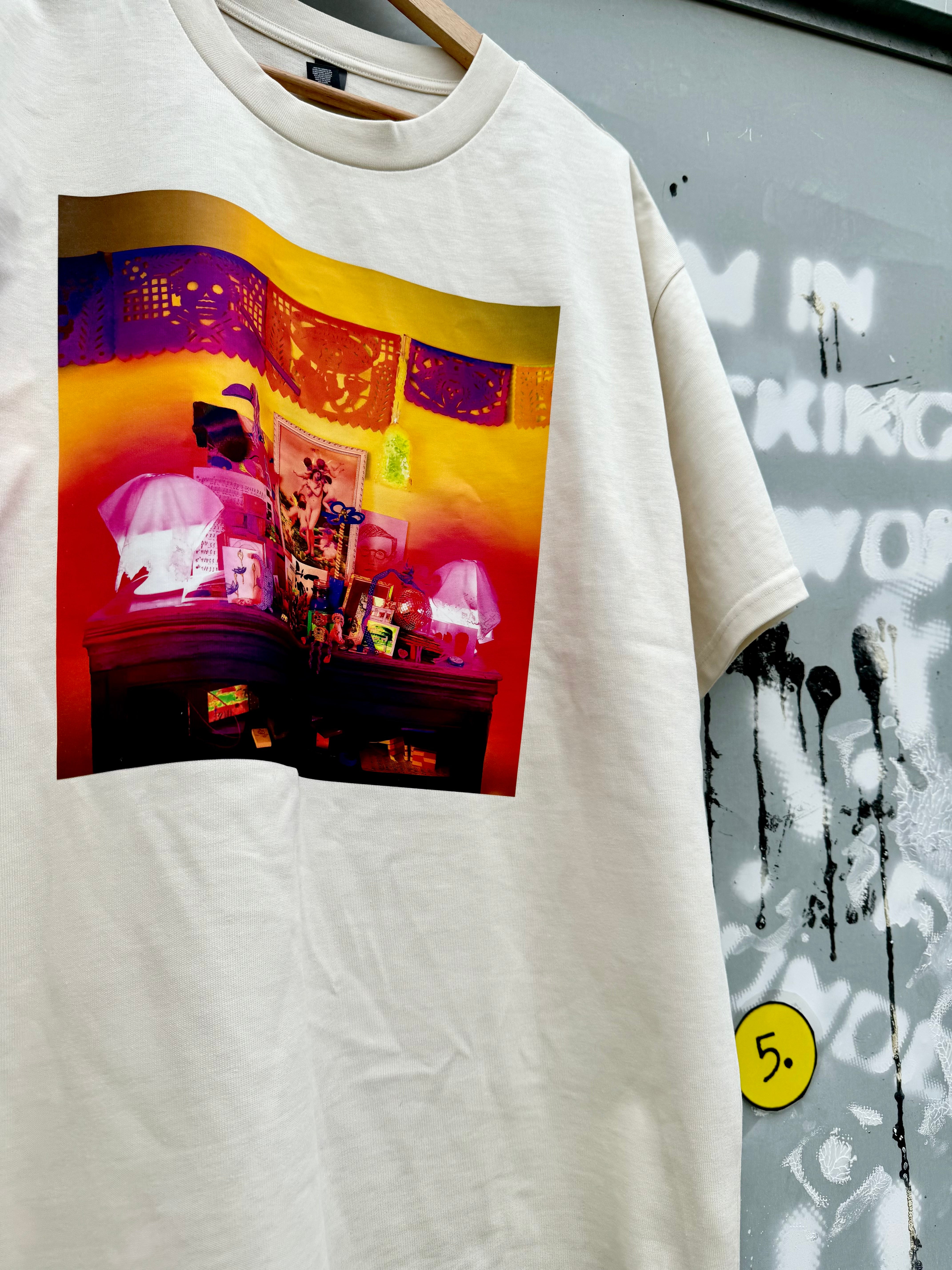 Underworld - 5. Strawberry Hotel Album T-Shirt: Ecru